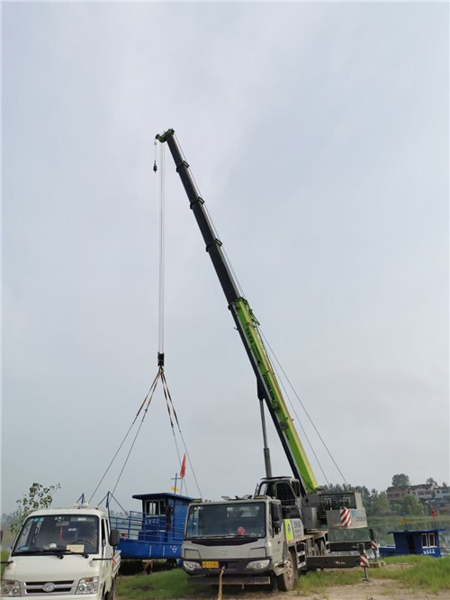 青田县桥梁建设吊装案例